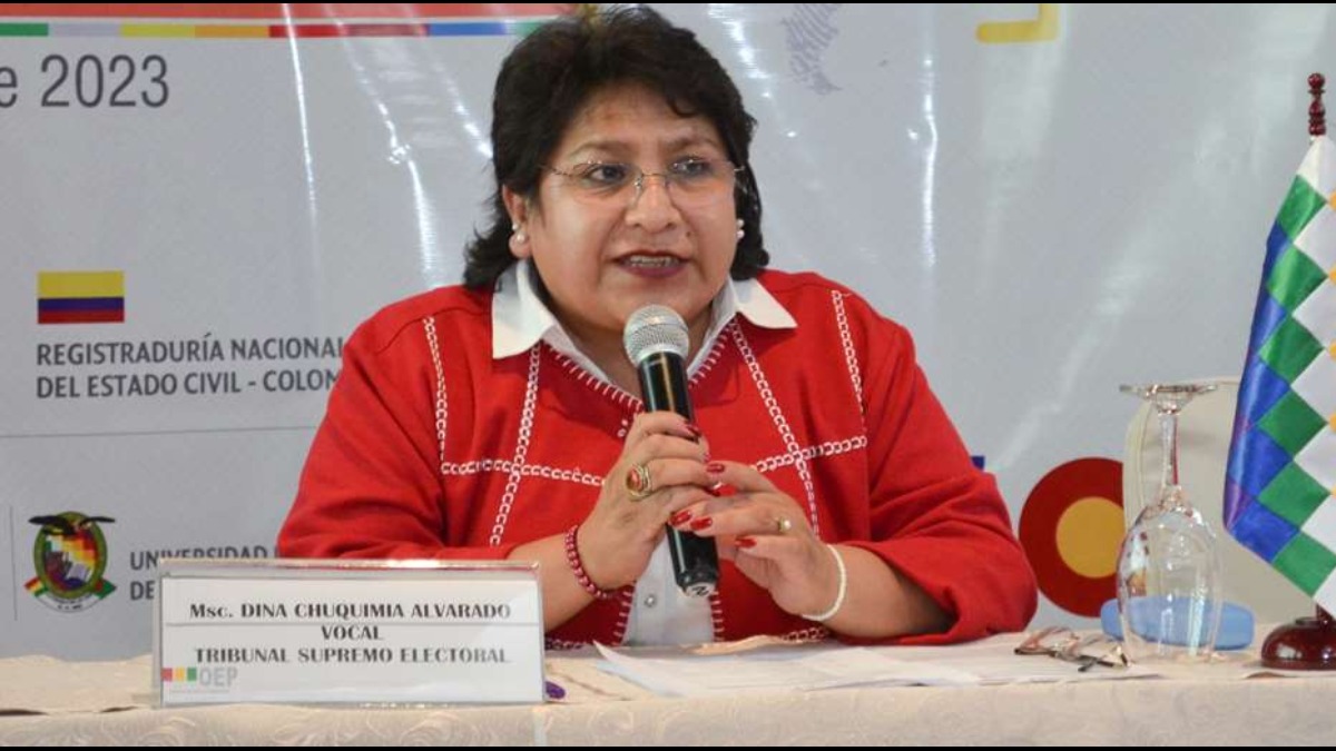 Exvocal del TSE Dina Chuquimia. Foto: Internet