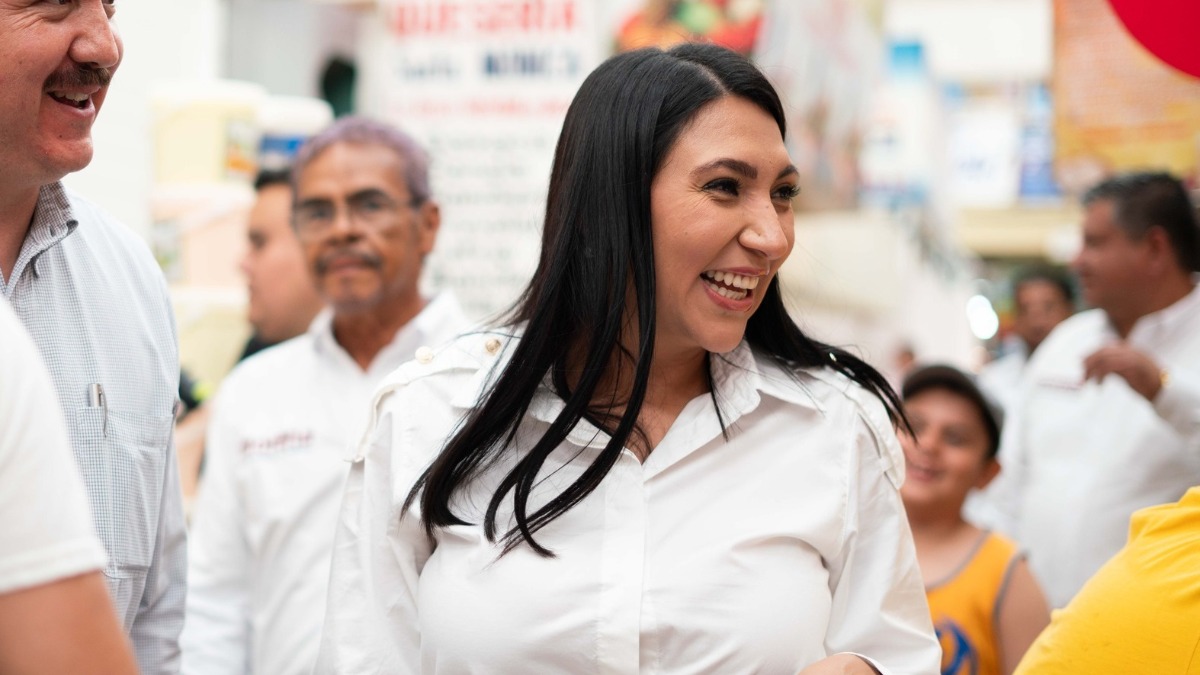 Gisela Gaytán, candidata de Morena a la alcaldía de la ciudad mexicana de Celaya.