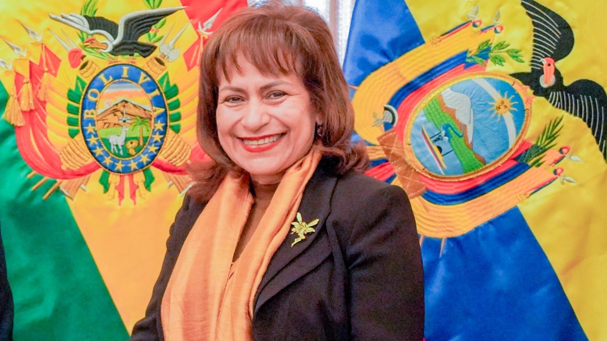 La embajadora de Ecuador, Miriam Esparza.