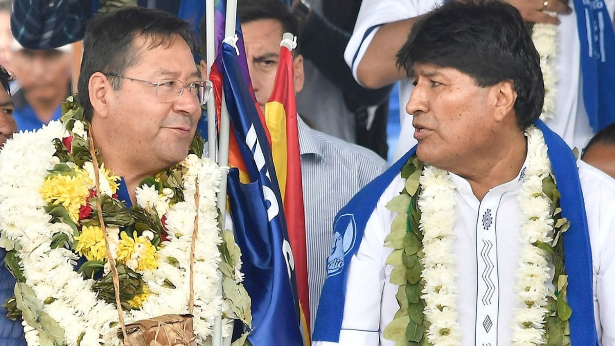 Luis Arce y Evo Morales. Foto: Internet