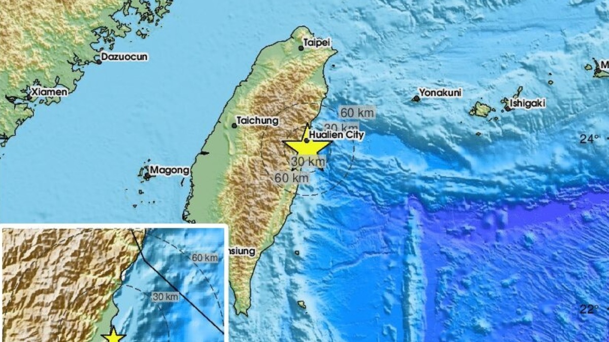 Un terremoto de 7,4 grados y otro de 6,2 sacuden la isla de Taiwán y provocan una alerta de tsunami en Japón.