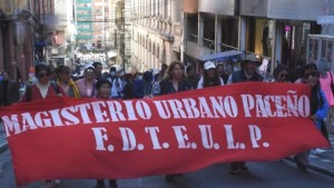 Magisterio urbano de La Paz hoy va a elecciones y suspende clases en el departamento