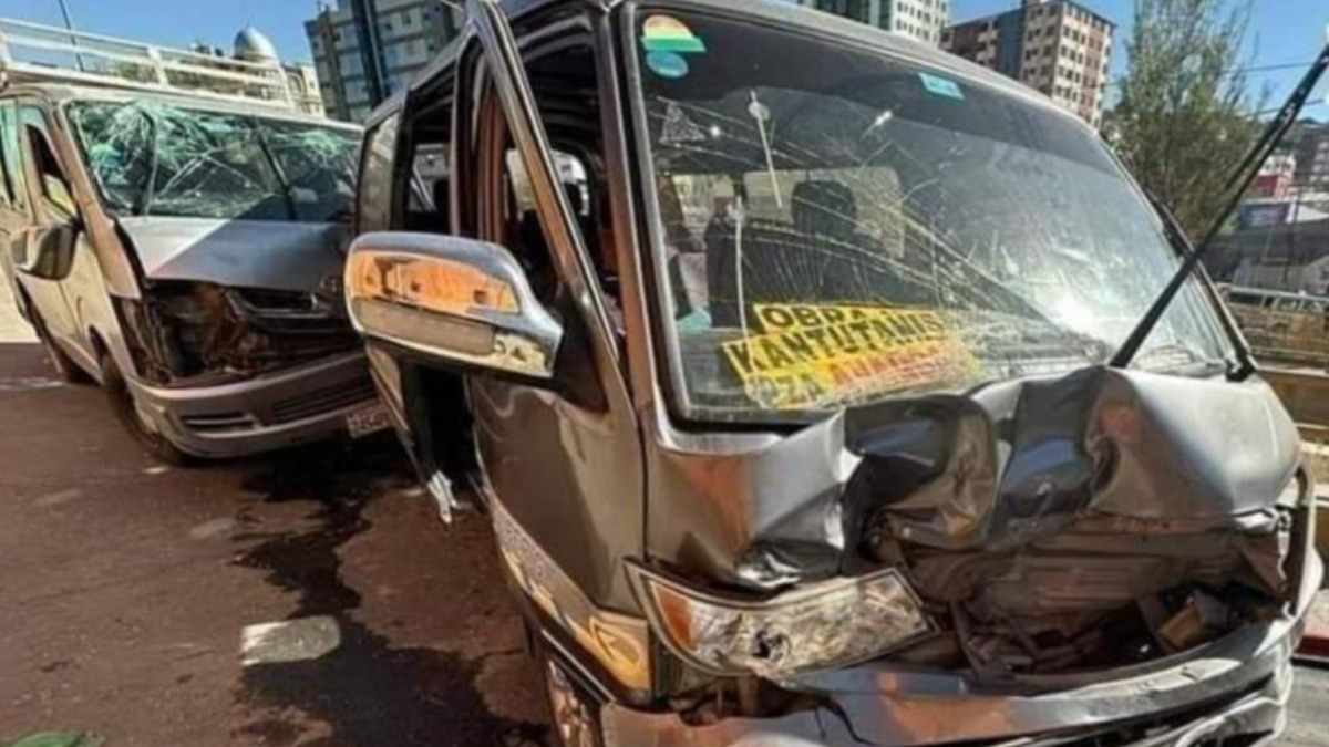 Accidente de Tránsito en la zona Sur de La Paz. Foto: RRSS
