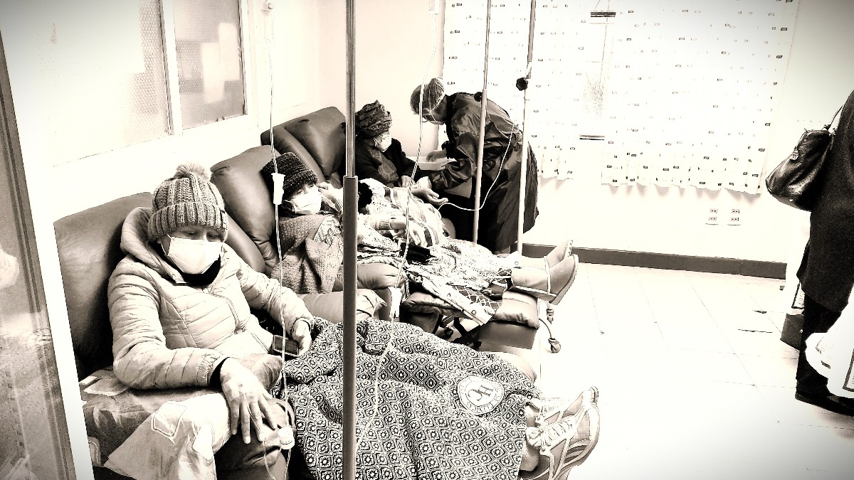Pacientes con cáncer en el Hospital de Clínicas. Foto: ANF