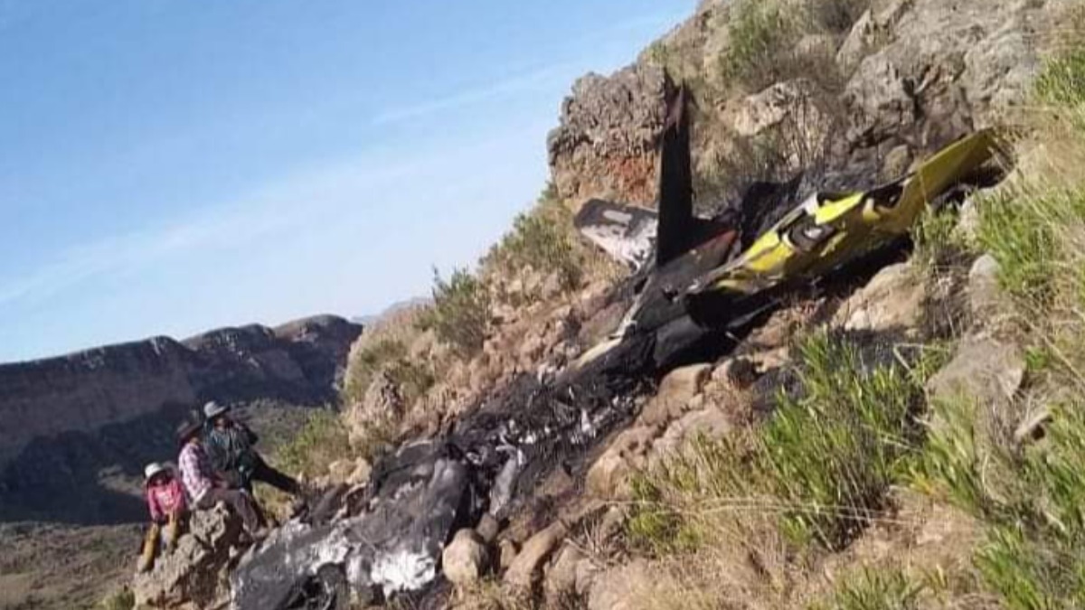 Accidente de la avioneta en Toro Toro. Foto: RRSS