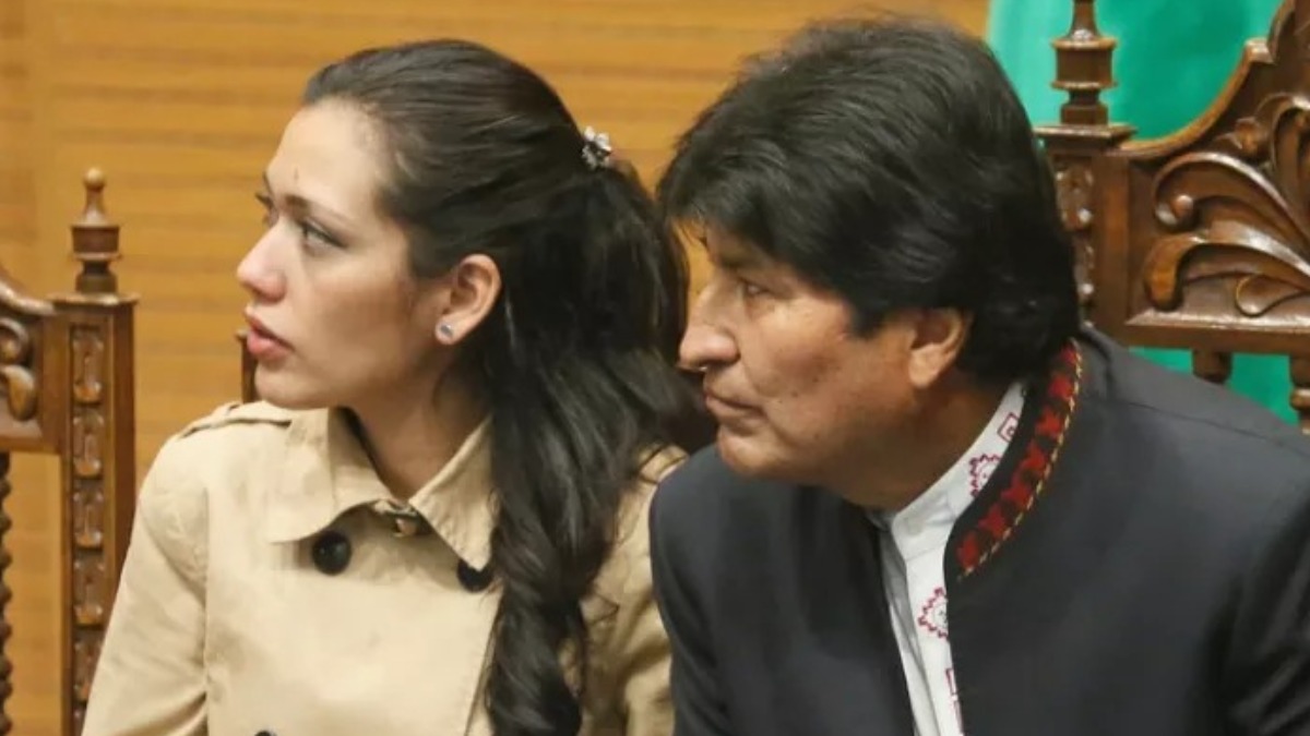 Adriana Salvatierra y Evo Morales.