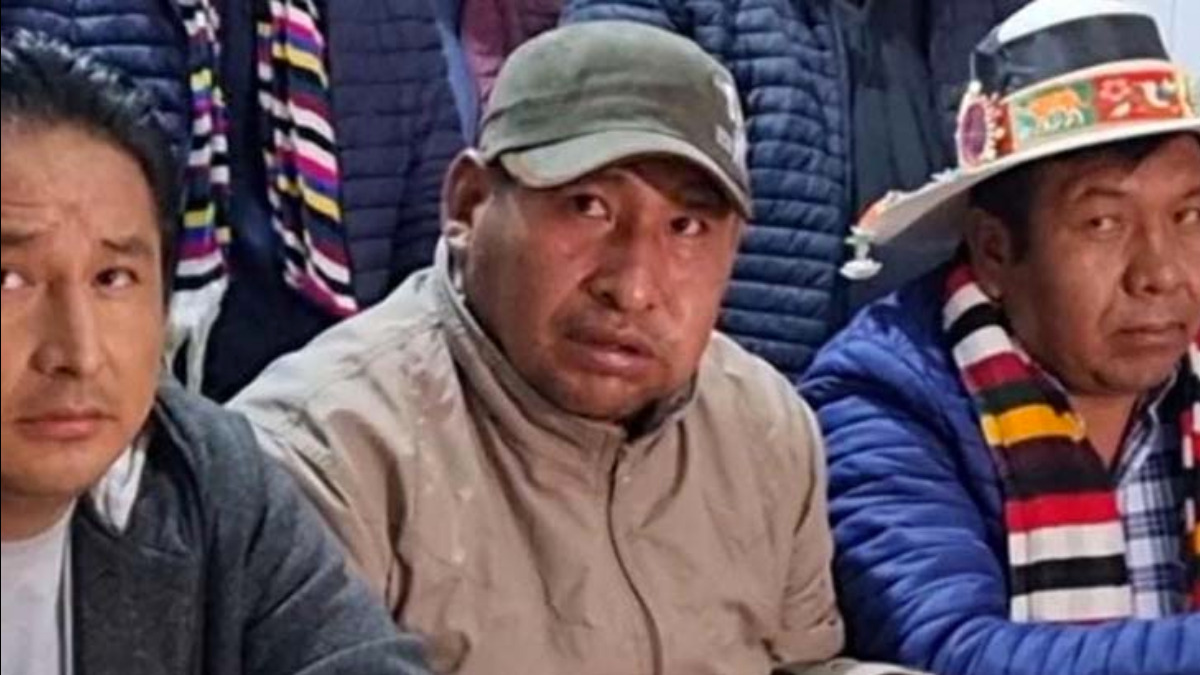 Dirigentes de la Confederación Sindical Única de Trabajadores Campesinos de Bolivia (CSUTCB). Foto: Internet