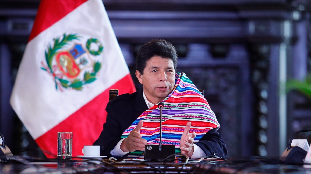 El presidente de Perú, Pedro Castillo.  Foto: Presidencia Perú
