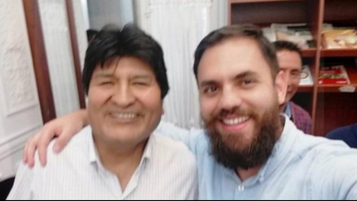 Evo Morales y Eduardo Del Castillo durante la crisis política del 2019 por el fraude electoral
