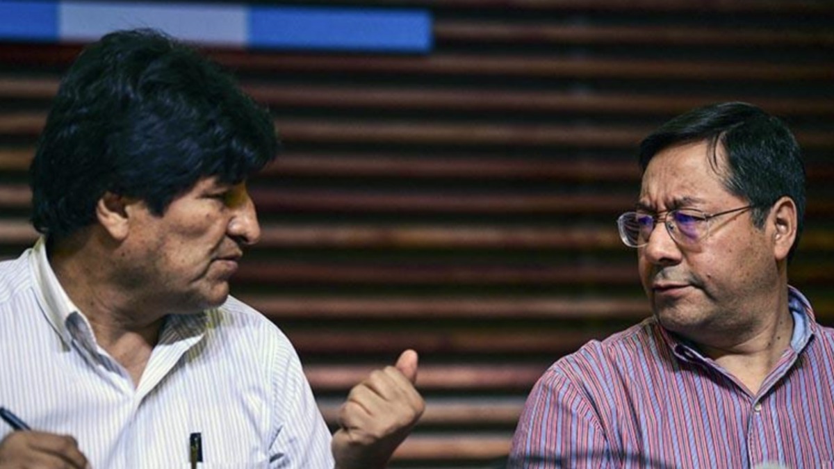 Evo Morales y Luis Arce