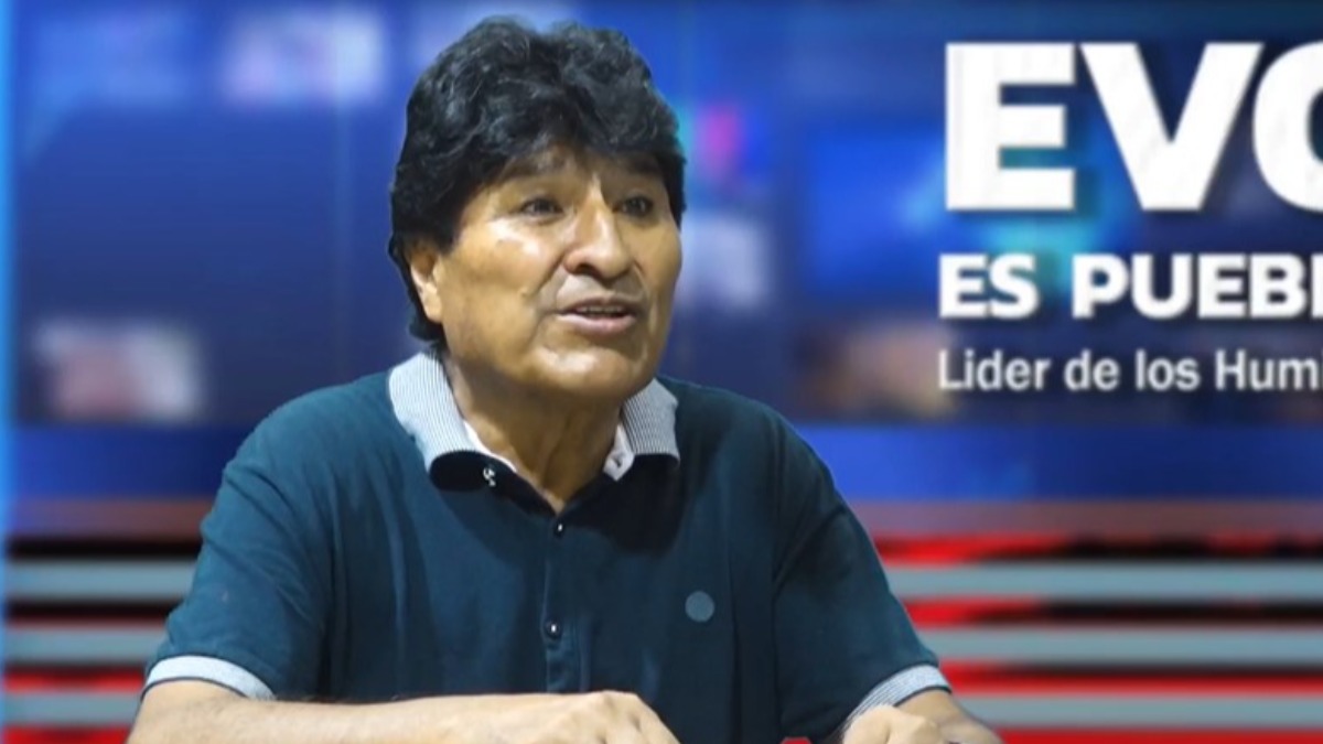 Expresidente Evo Morales en su programa dominical. Foto: Captura