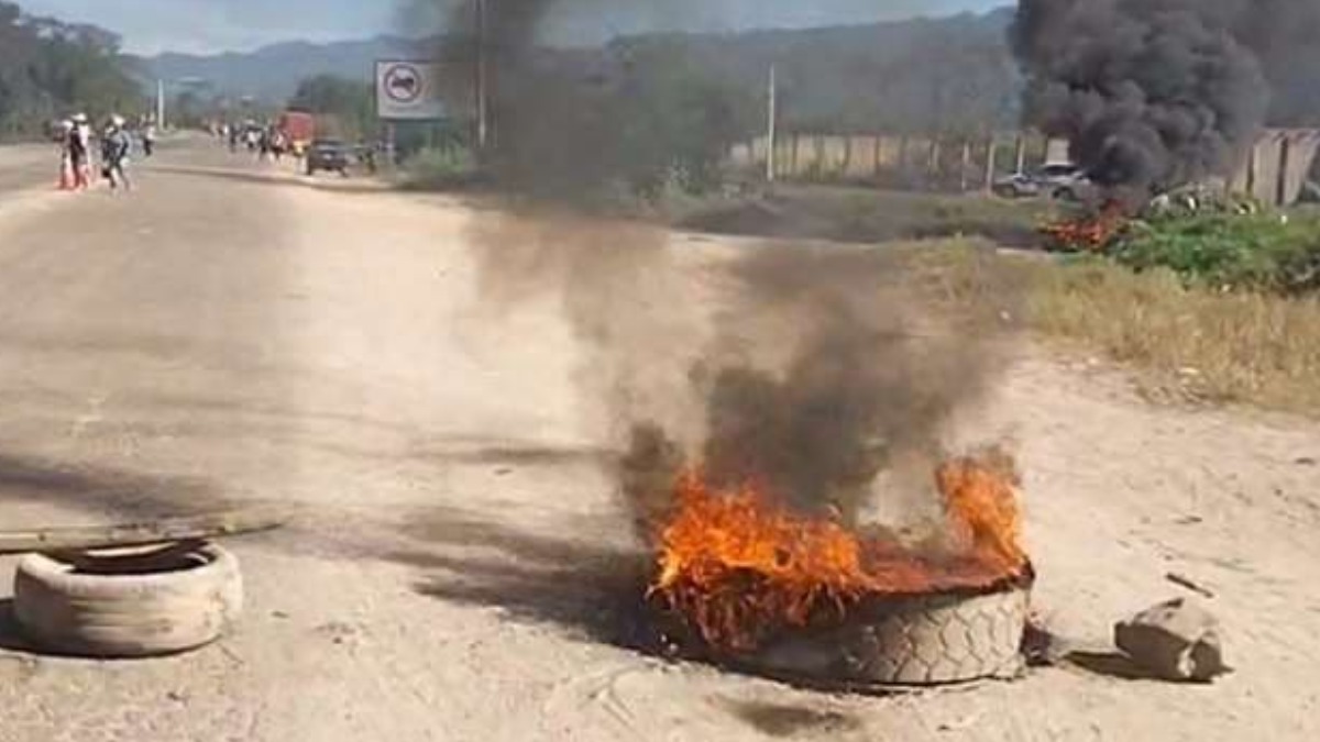 Incendio de una oficina de SENASAG en Yacuiba. Foto: Internet