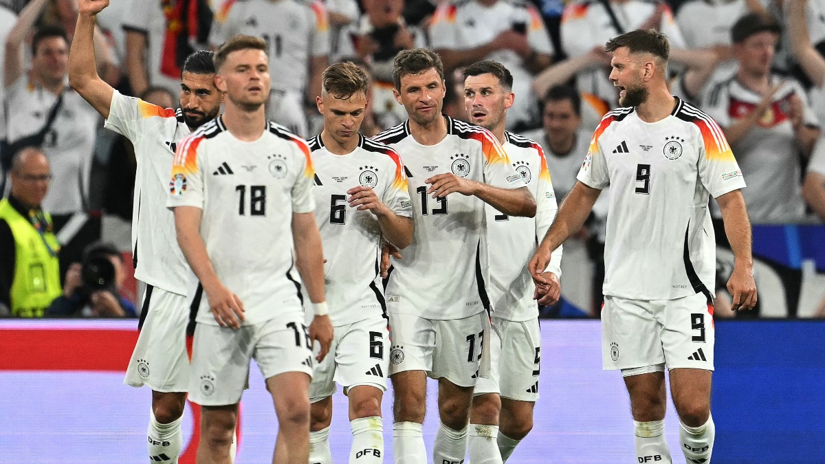 La selección alemana no tuvo contemplación con Escocia.  Foto: @EURO2024