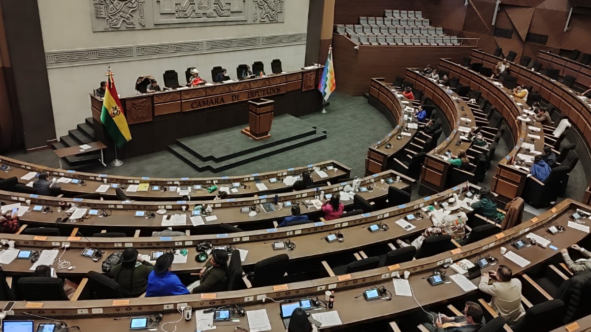 La sesión de la Cámara de Diputados de este miércoles. Foto: ANF