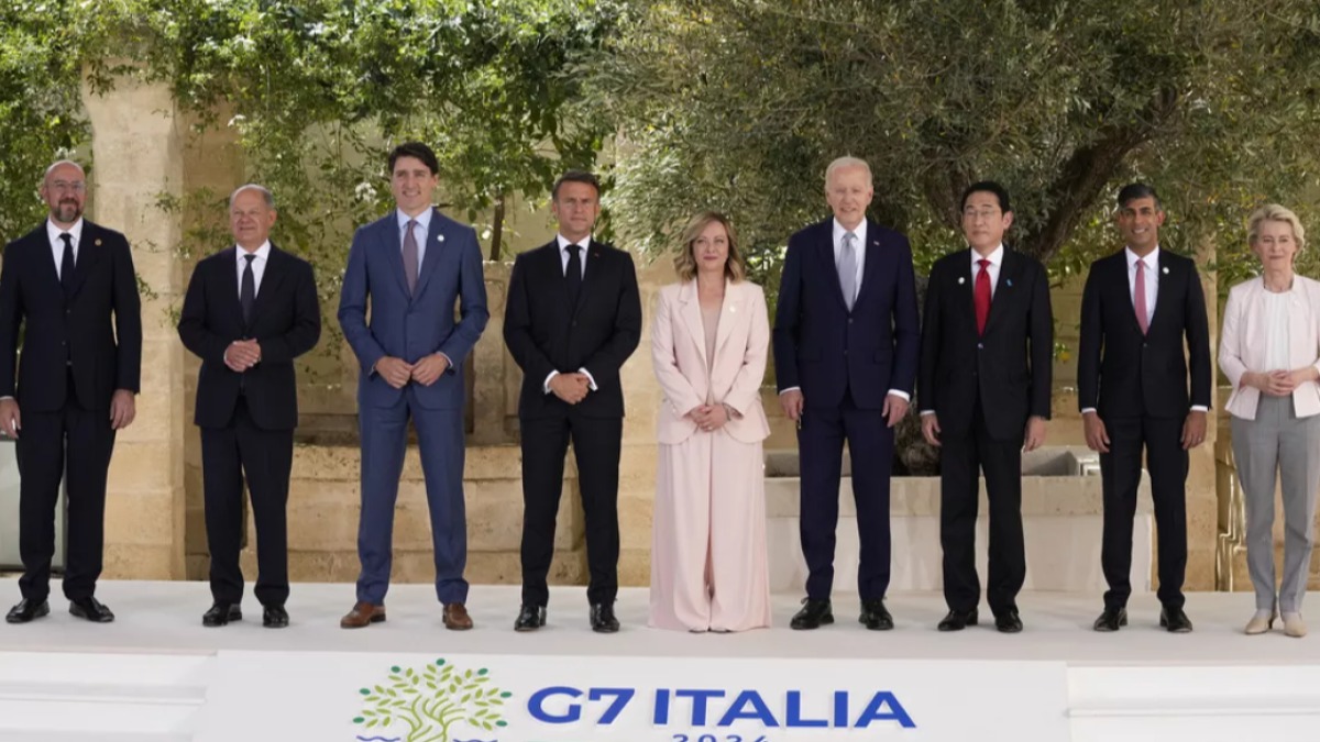 Líderes de los países que componen el G7.