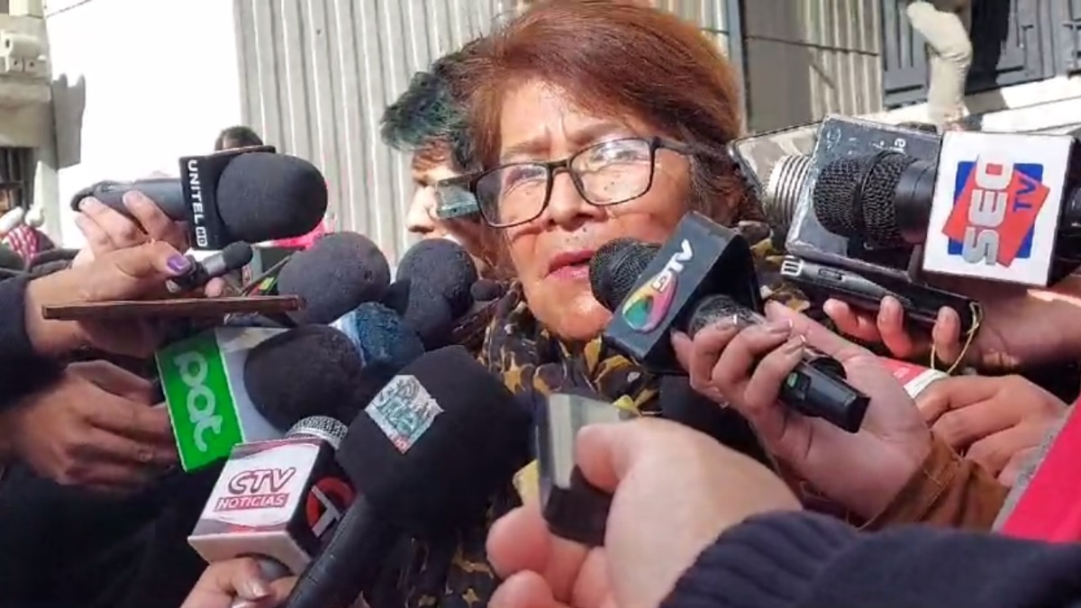 Mercedes Quisbert, secretaria general de la Confederación de Gremiales de Bolivia.