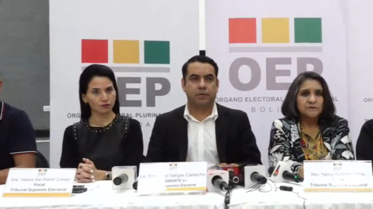 Órgano Electoral conferencia de prensa. Foto: Internet