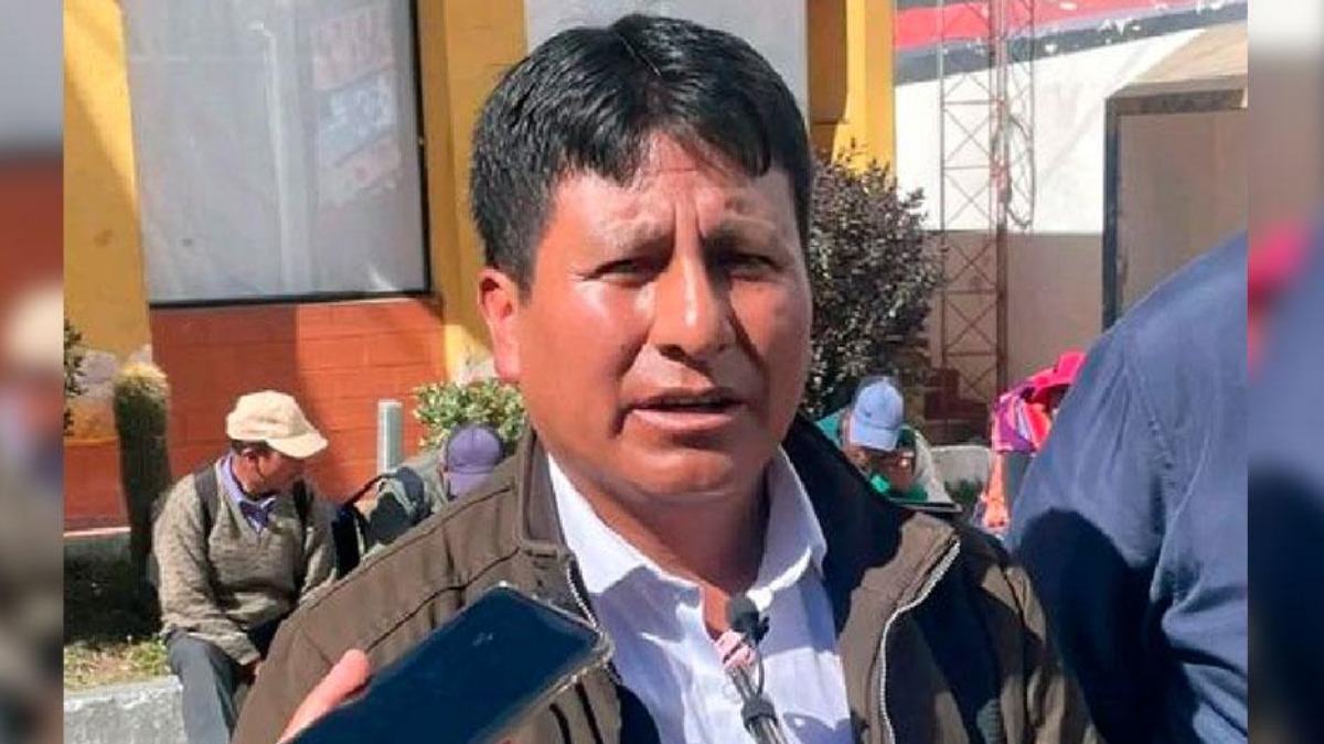 Presidente de la Fejuve de El Alto, Juan Saucedo. Foto: Captura