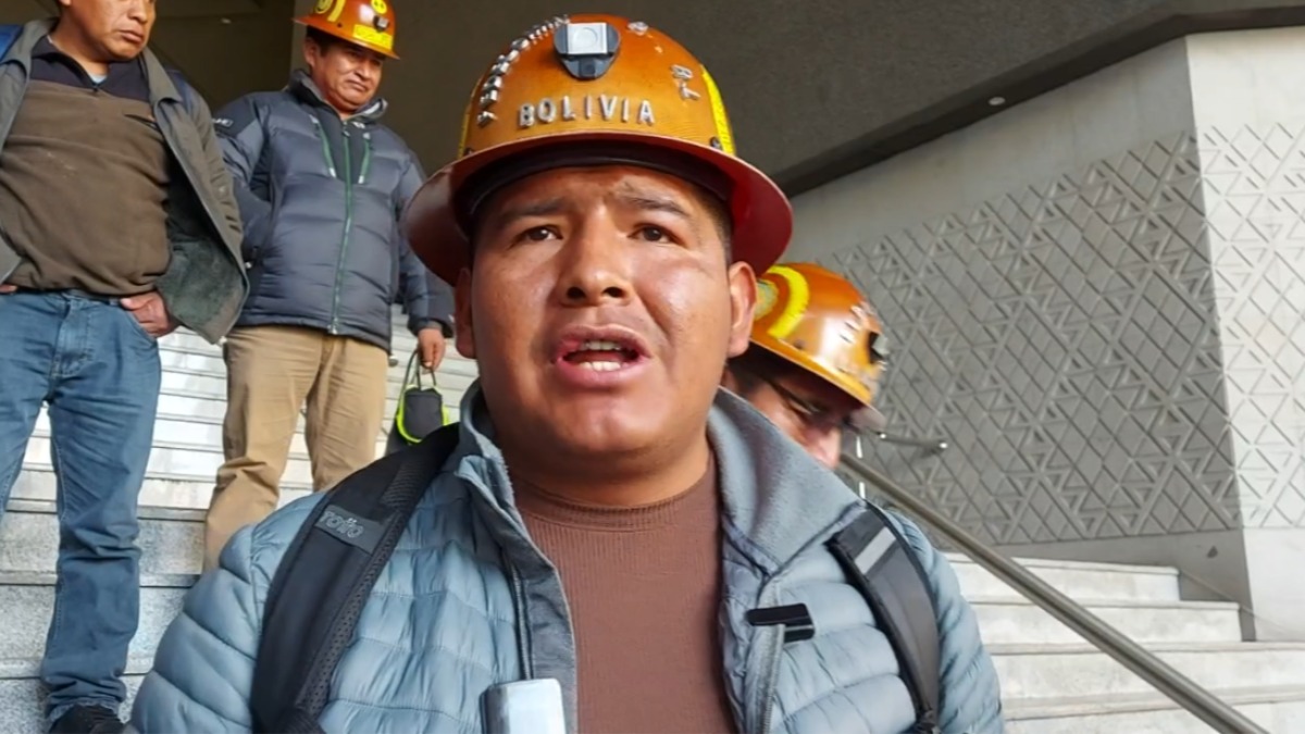 Representante de la Fedecomin La Paz. Foto: ANF