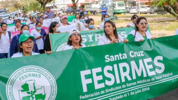 Federación de Sindicatos de Ramas Médicas de Salud Pública de Santa Cruz. Foto: Internet