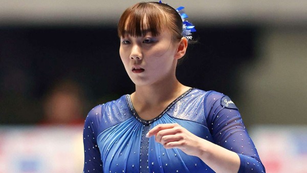 La capitana del equipo japonés de gimnasia artística, Shoko Miyata.