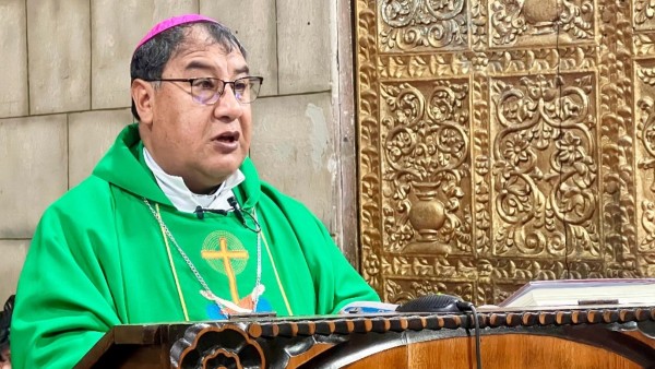 Monseñor Luis Durán, obispo auxiliar de la Arquidiócesis de La Paz.