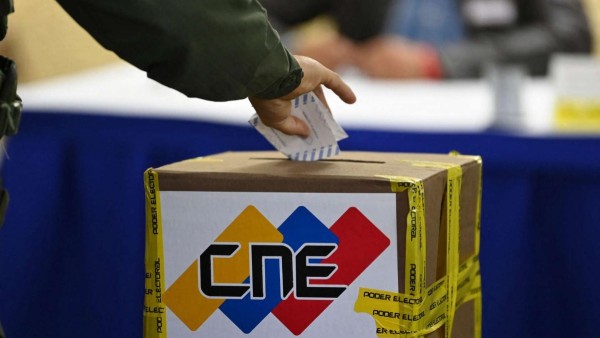 Una urna de una elección pasada en Venezuela.