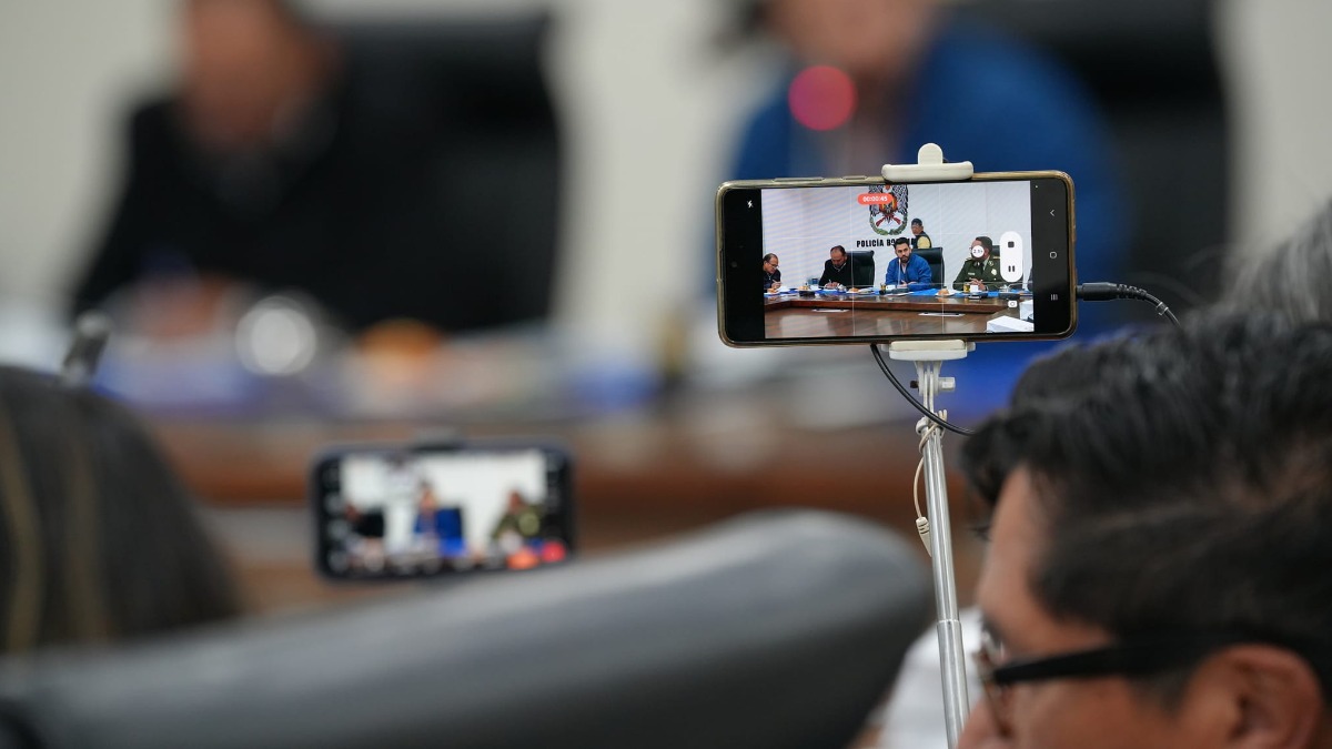 Desayuno con periodistas convocado por el Ministerio de Gobierno. Foto: Min de Gobierno