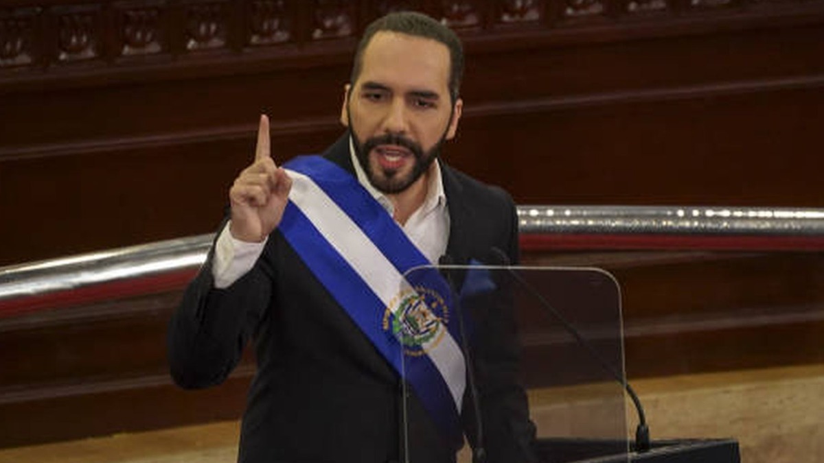 El presidente de El Salvador, Nayib Bukele.