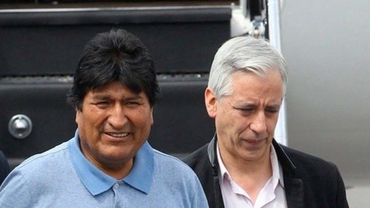 Expresidente Evo Morales y el exvicepresidente Álvaro García Linera. Foto: Internet