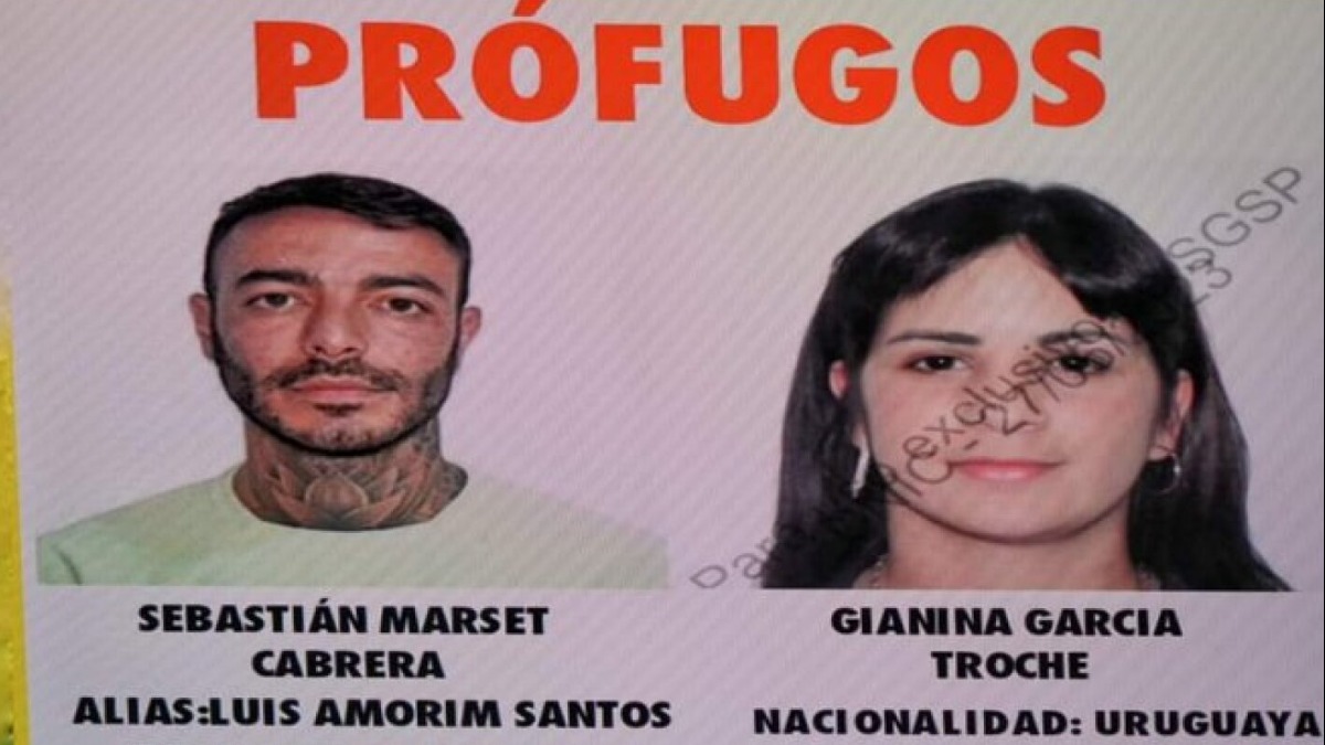 La pareja Marset. Foto: Policía boliviana (archivo)