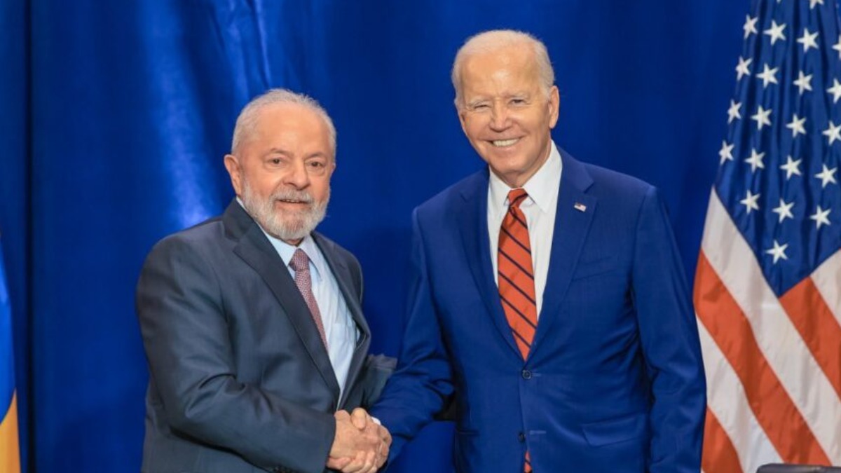 Los presidentes de Brasil, Luiz Inácio Lula da Silva, y de EEUU, Joe Biden.