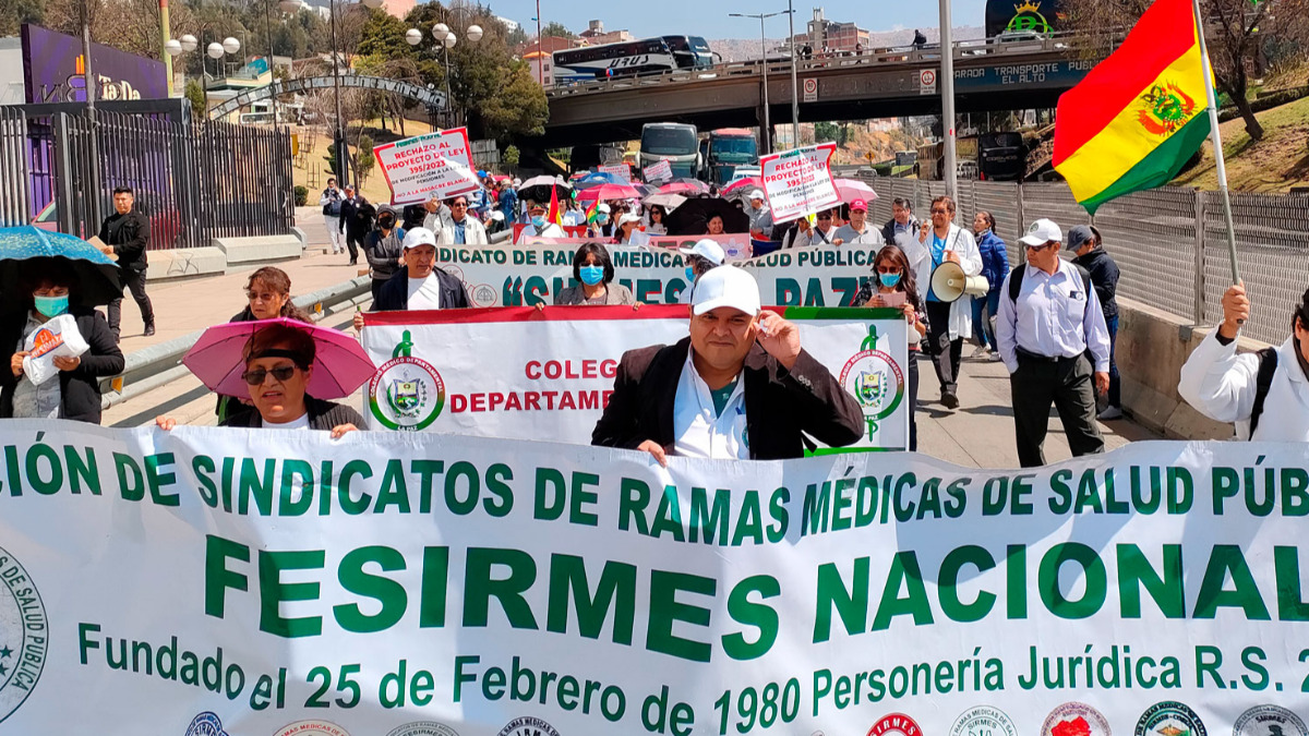 Movilizaciones de médicos a nivel nacional. Foto: Internet