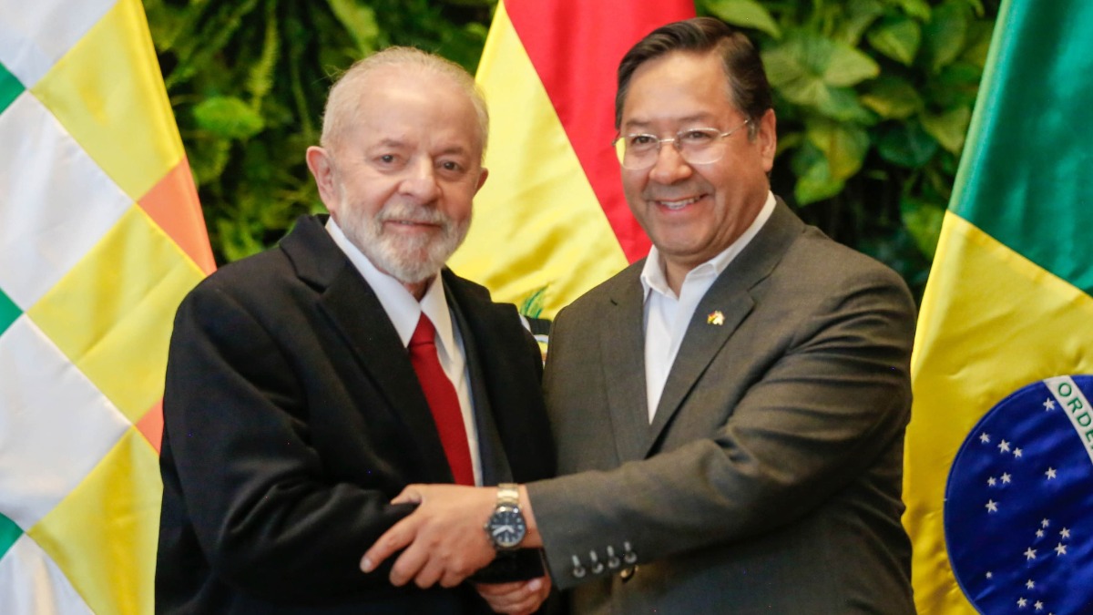 Presidente de Brasil, Luiz Inácio Lula da Silva, y el presidente de Bolivia, Luis Arce. Foto: RRSS