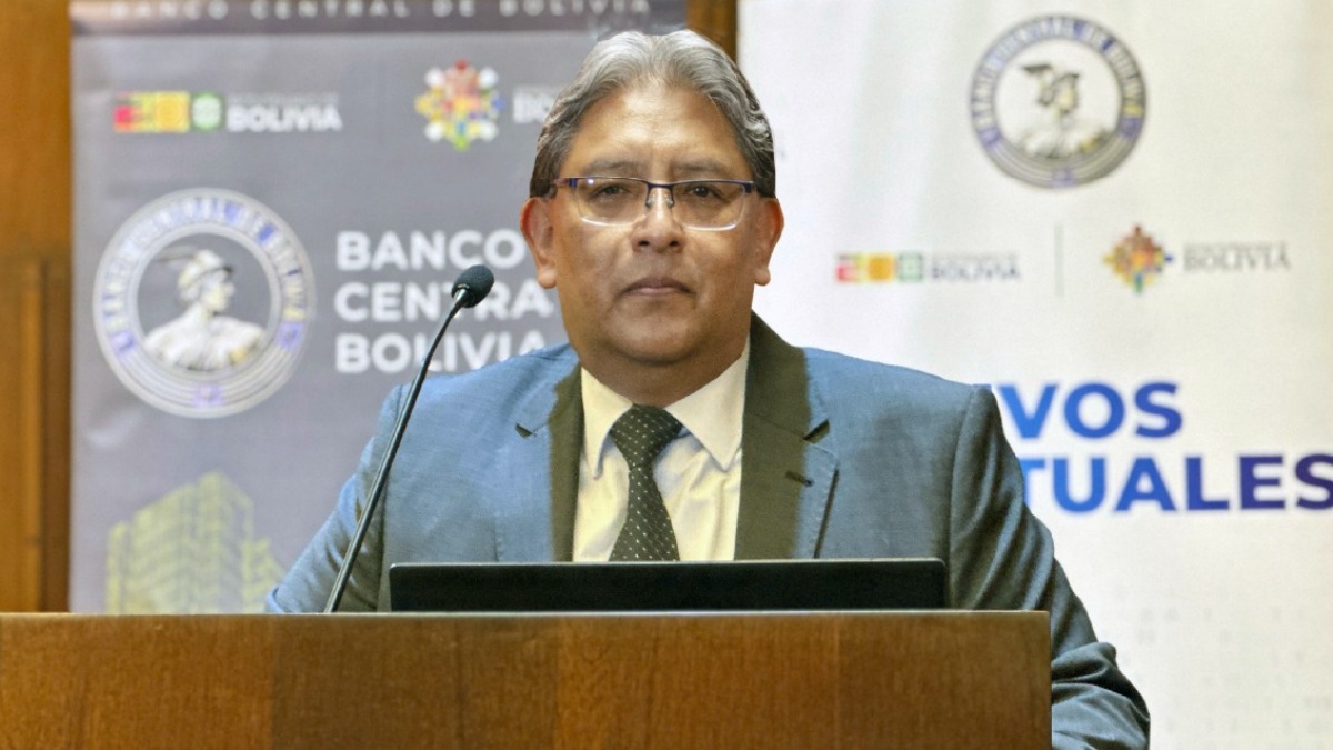 Presidente interino del BCB, Edwin Rojas. Foto: BCB