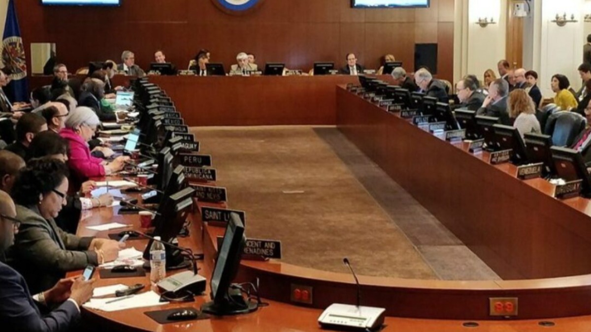 Reunión del Consejo Permanente de la OEA.