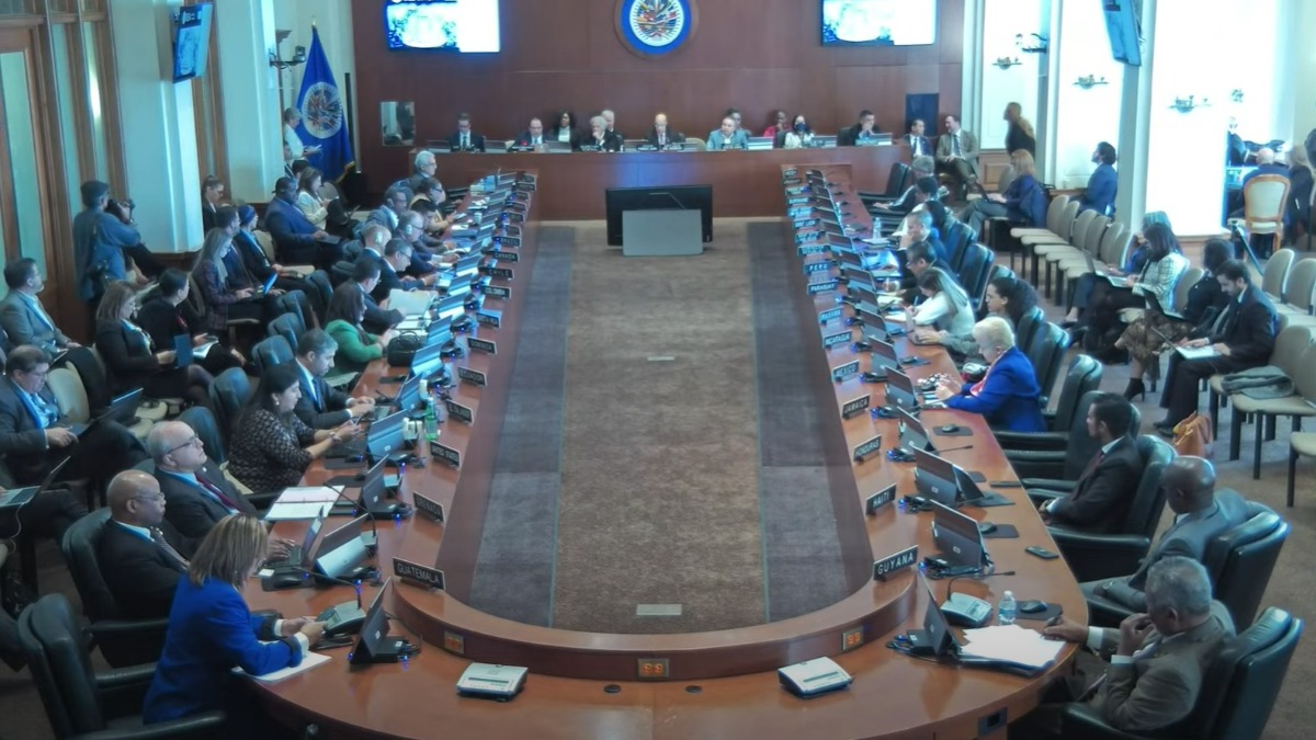 Reunión del Consejo Permanente de la Organización de Estados Americanos (OEA).