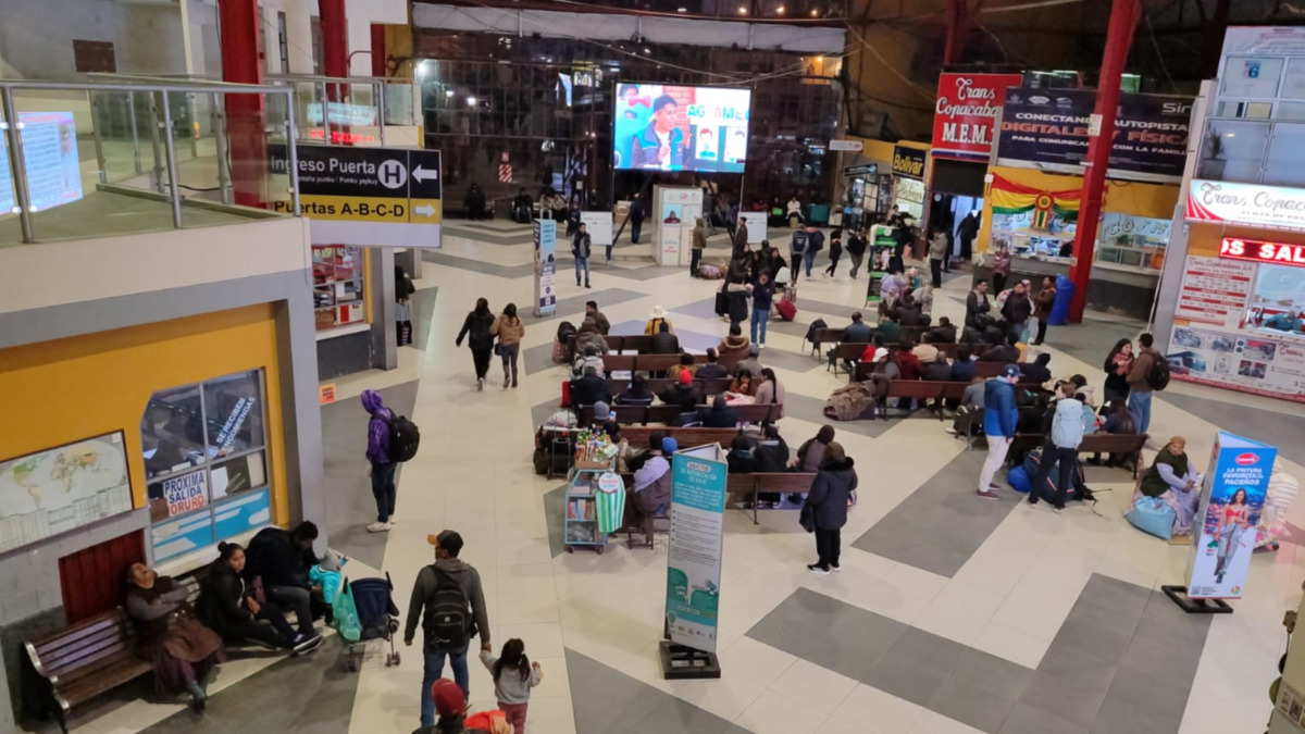 Terminal de Buses de La Paz. Foto: ANF