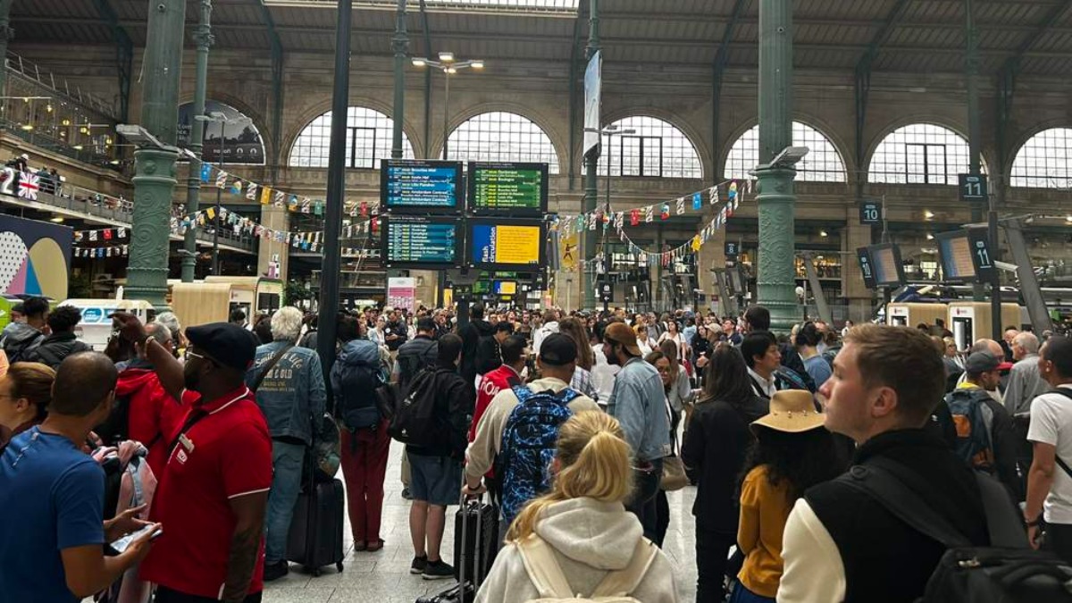 Una estación de trenes en Francia.