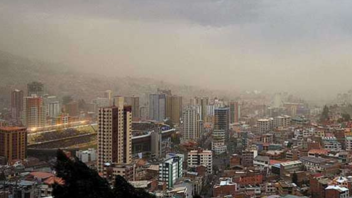 Vientos fuertes se registran en la ciudad de La Paz. Foto: Internet