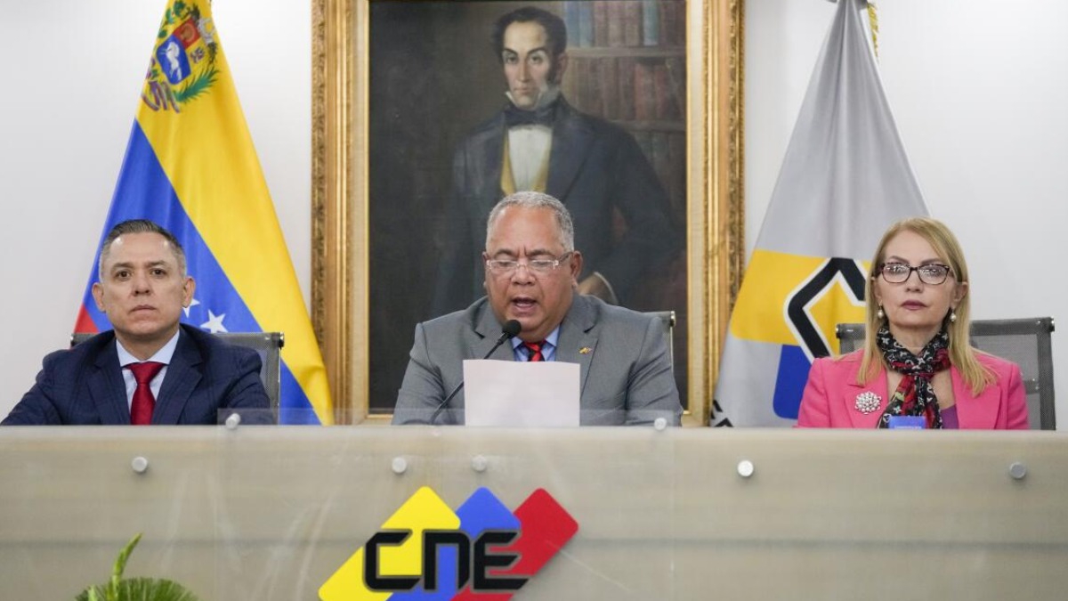 Autoridades del Consejo Nacional Electoral (CNE) de Venezuela.