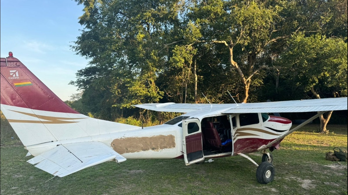 Avioneta que fue secuestrada en Moxos en el Beni: Foto: Internet