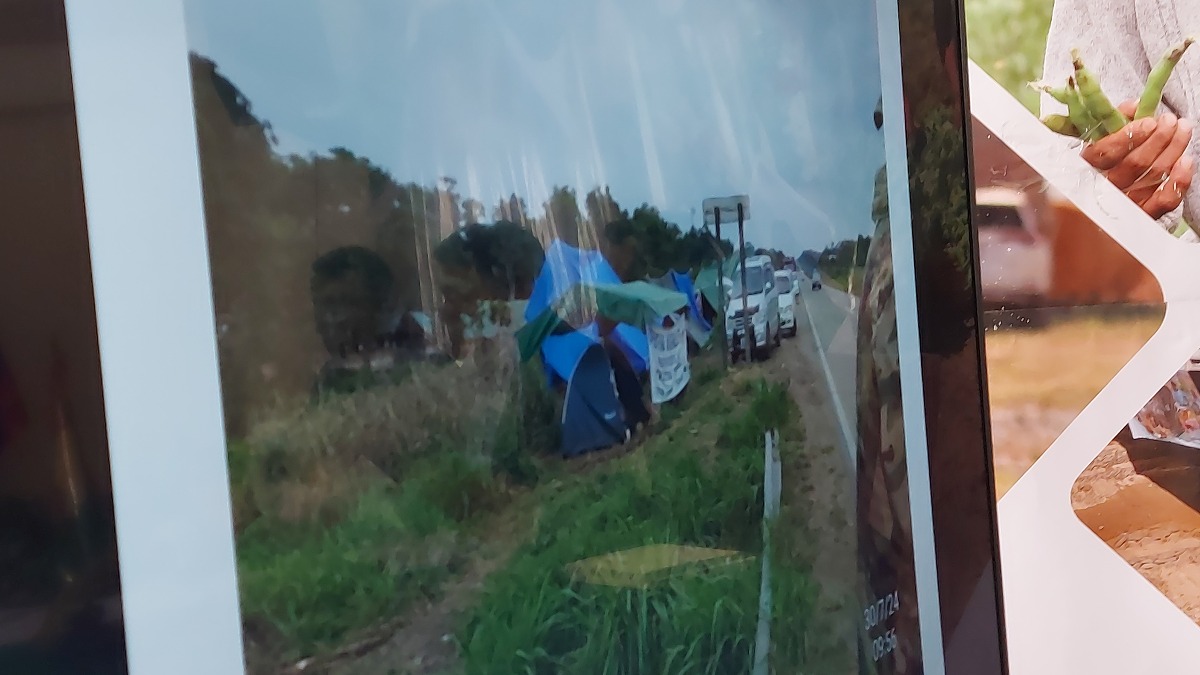 Carpas instaladas en campamentos de la Fuerza de tarea Conjunta en el Trópico. Foto: ANF