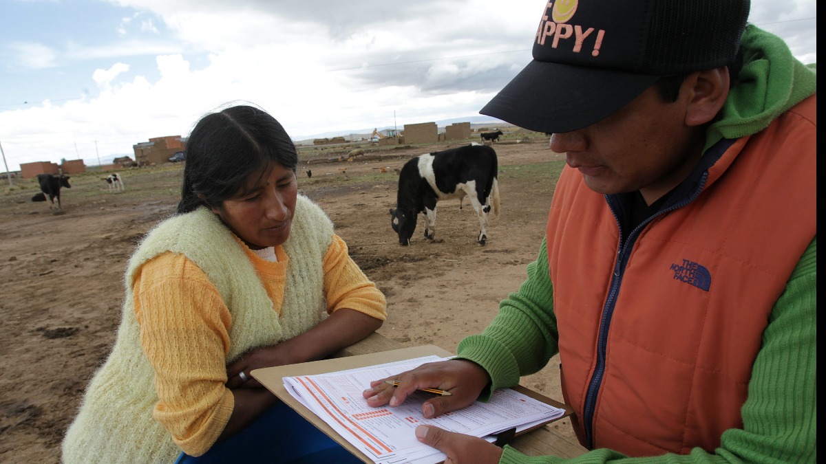 Censo en el área rural de La Paz. Foto: Internet