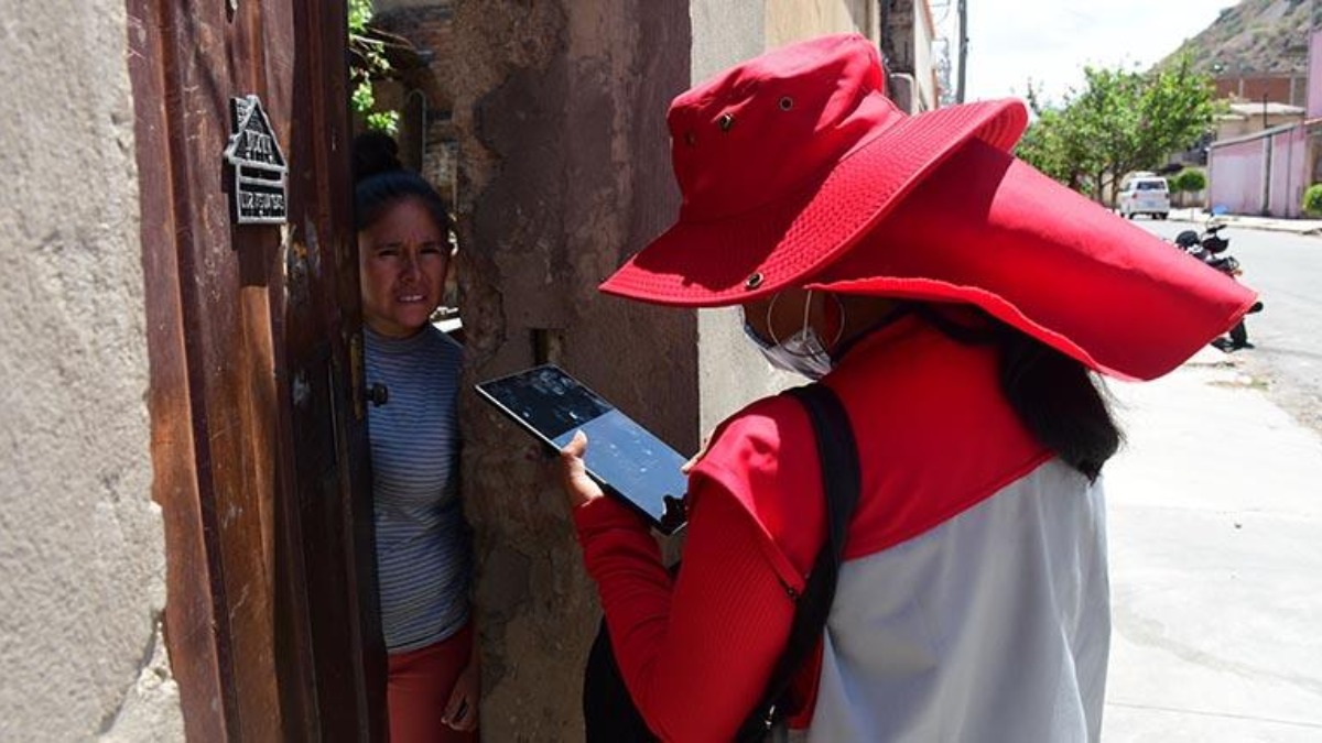 Censo experimental en Cochabamba. Foto: Los Tiempos