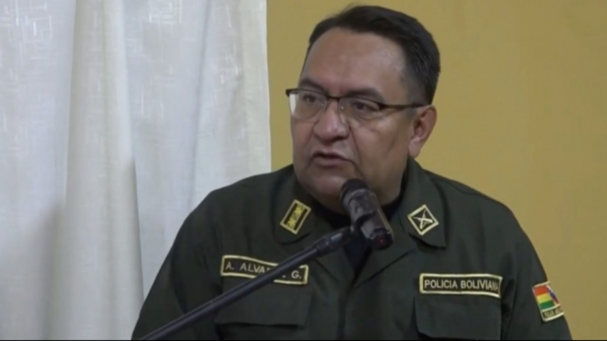 Comandante nacional de la Policía Boliviana, Álvaro Álvarez. Foto: Internet