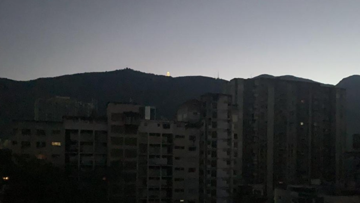 El corte de energía eléctrica en Venezuela.