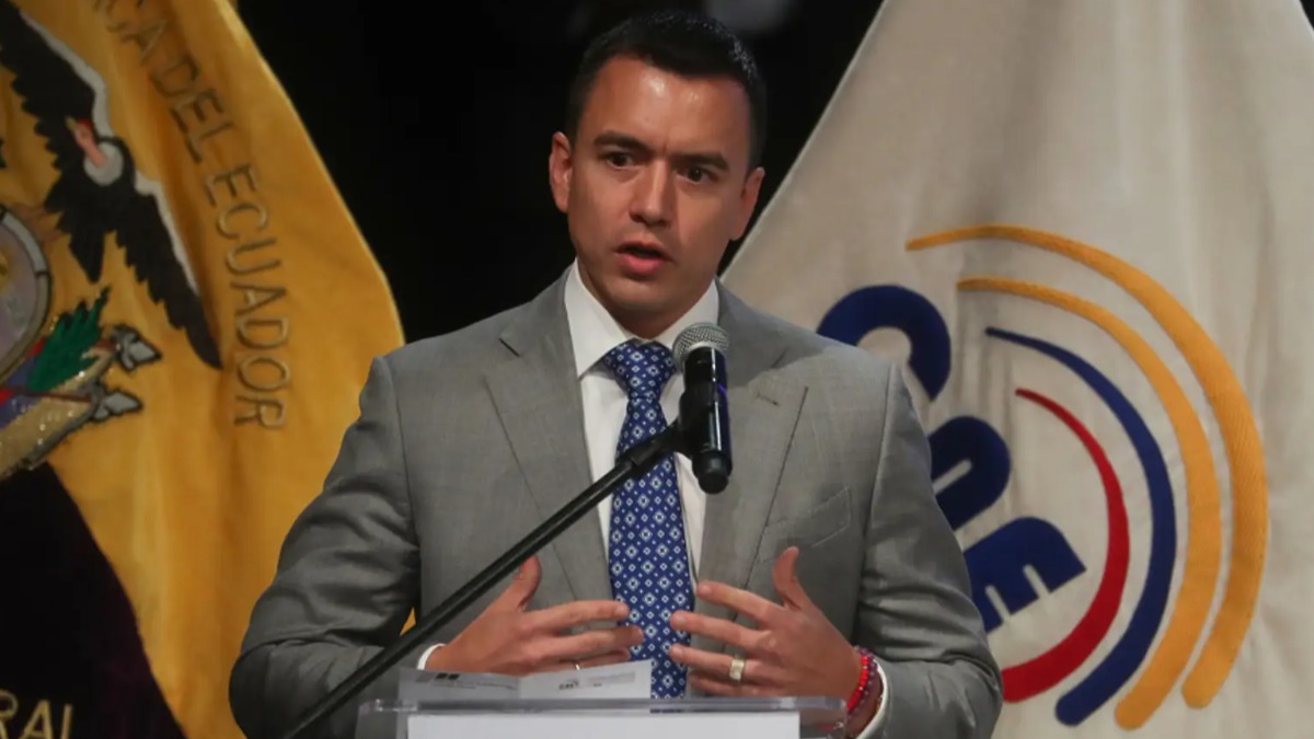 El presidente de Ecuador, Daniel Noboa.