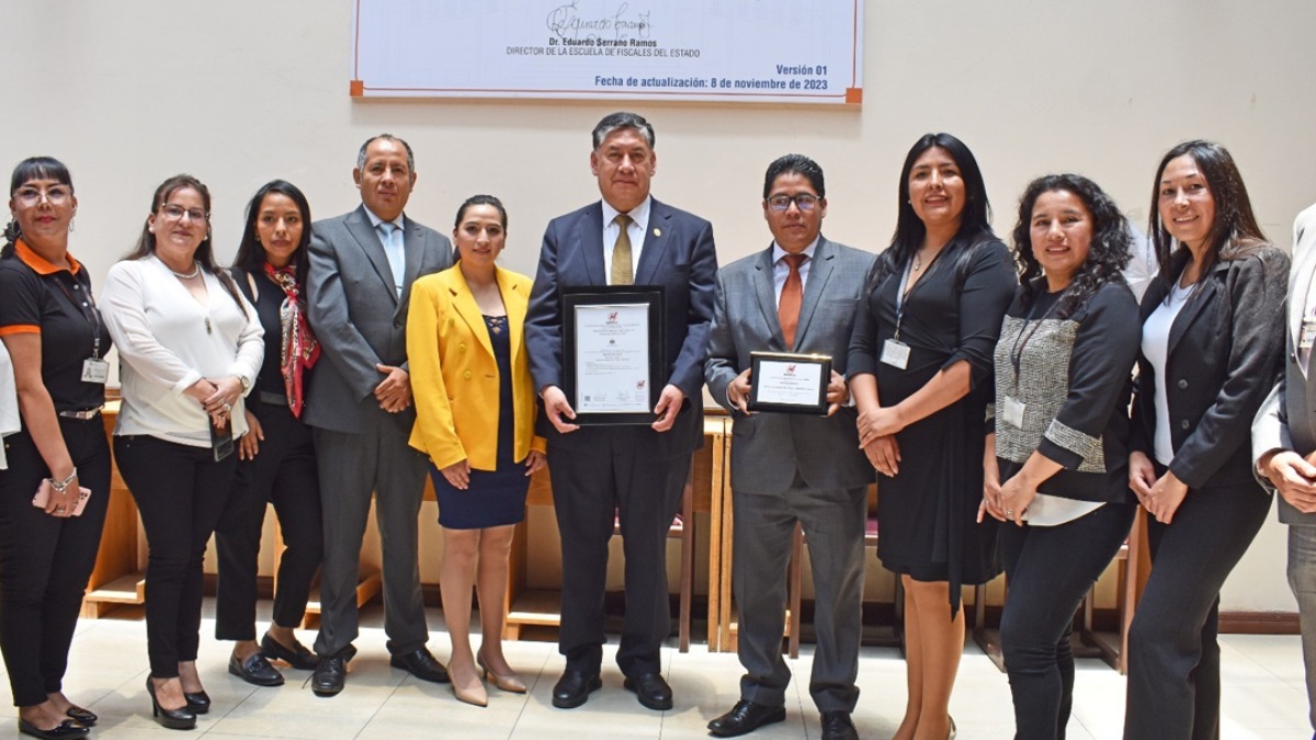 Escuela de Fiscales obtiene certificación de calidad. Foto: AEP