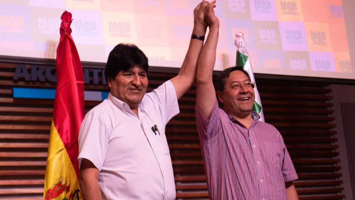 Evo Morales y Luis Arce. Foto: Internet